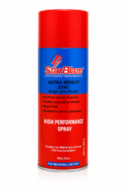 StarBlaze Ultra Bright Zinc Finish Spray – High-Purity Zinc Coating for Rust Protection – 500ml (Pack of 2) – Indoor & Outdoor Anti-Corrosion Spray