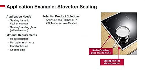 DOWSIL RTV Silicone Sealant 732 Multipurpose Silicone Sealant Clear,300ml - Image 4