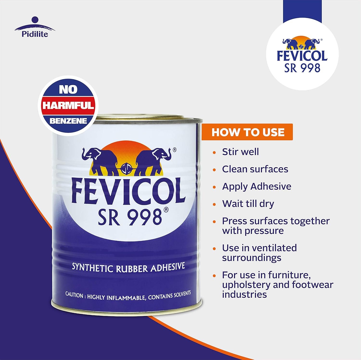 Fevicol SR 998 - Multipurpose Adhesive - Strong Rubber Adhesive - Image 3