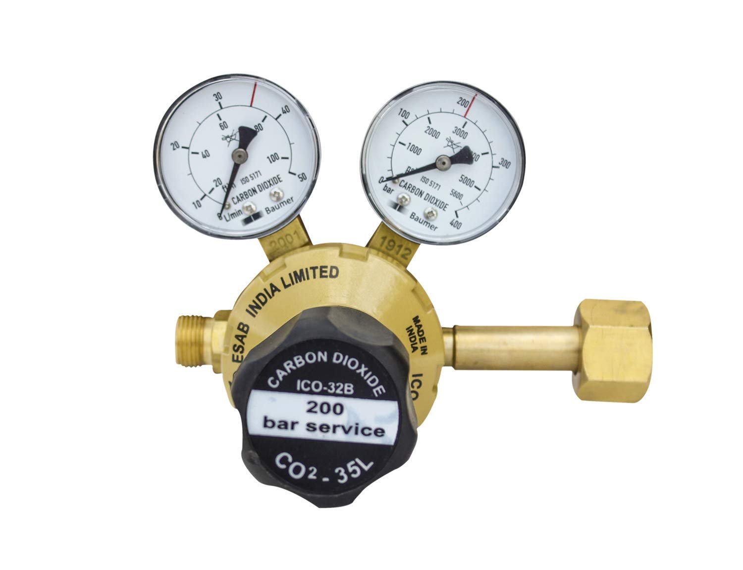 ESAB Single Stage CO2 Regulator - ICO 32B (2 GAUGE) - Image 4