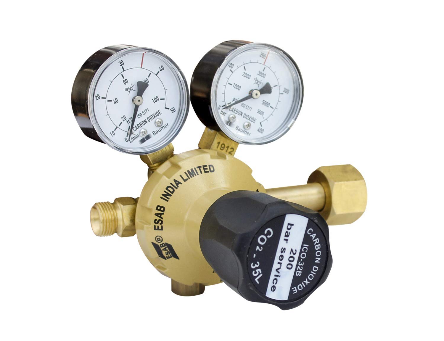 ESAB Single Stage CO2 Regulator - ICO 32B (2 GAUGE)