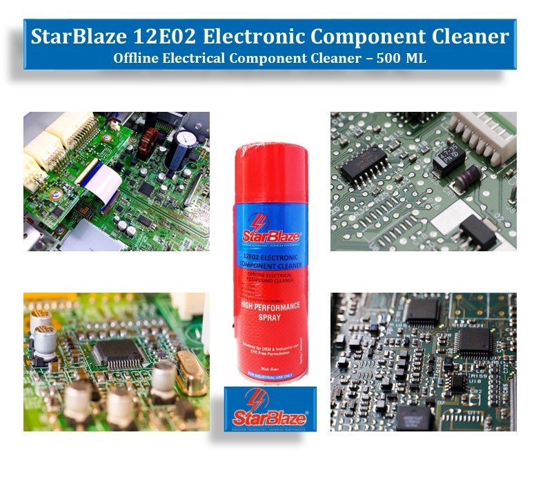 StarBlaze 12E02 Electronic Component Cleaner – Non-Foaming Circuit Board & Electronic Cleaner – 330 ml (Pack of 2) - Image 3