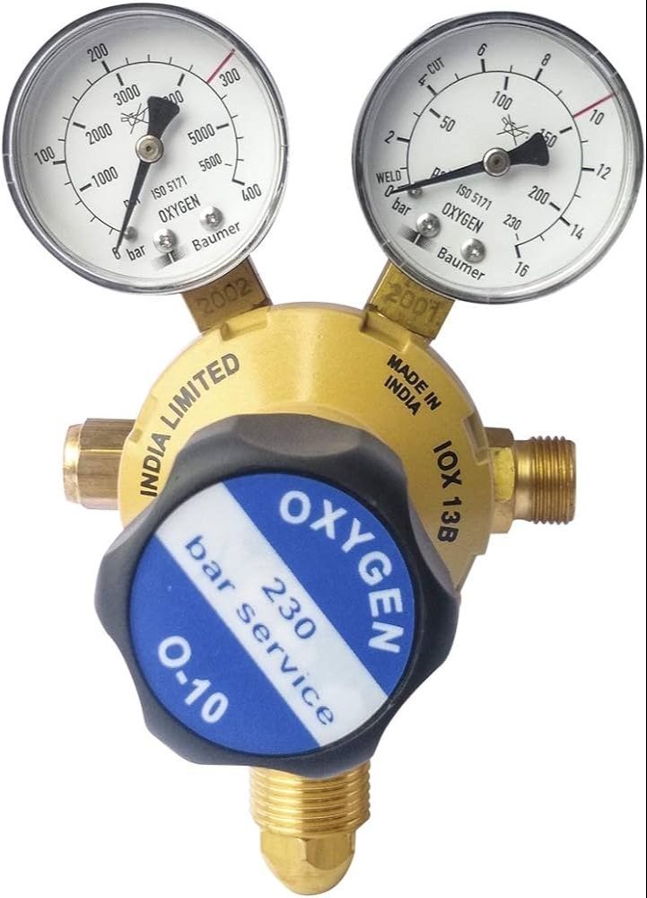 ESAB IOX 13B (2 Gauge) Oxygen Single Stage Regulator - Image 2